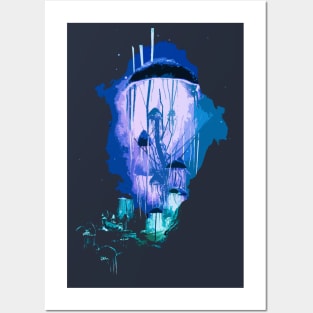 Glowing Mushrooms Posters and Art